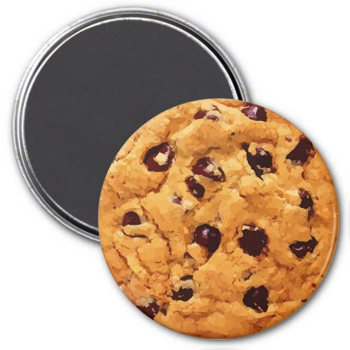 Yummy Realistic Chocolate Chip Cookie Magnet