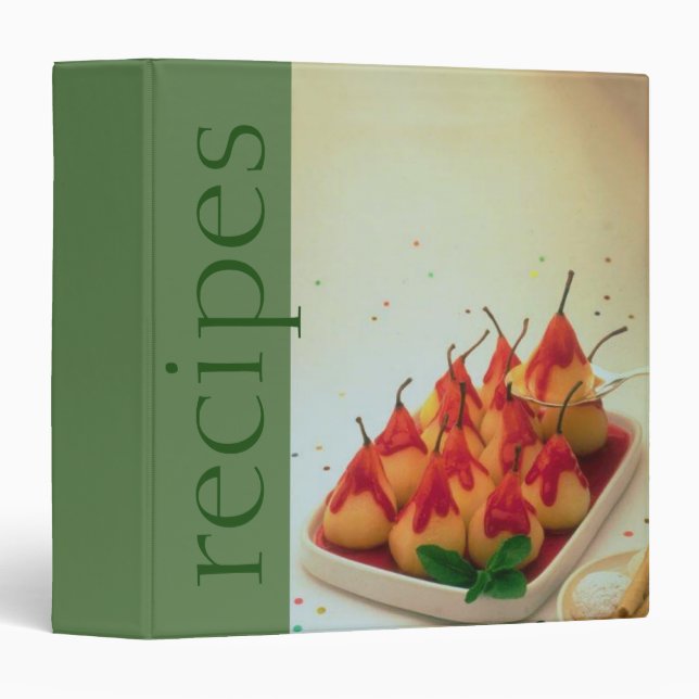 Yummy Recipes - Poached pears Binder (Front/Spine)