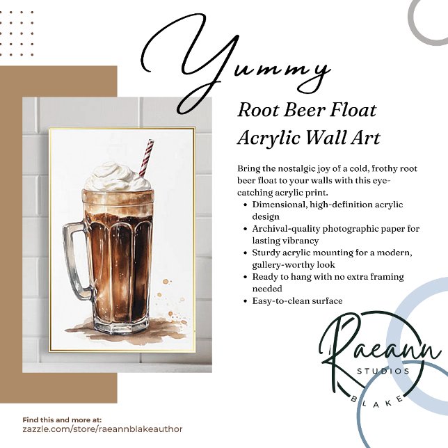Yummy Root Beer Float Acrylic Wall Art (Creator Uploaded)