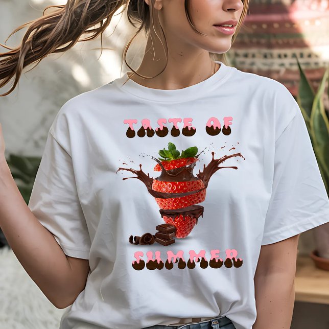 Yummy Strawberry and Chocolate T-Shirt (Creator Uploaded)