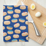 Yummy Sufganiyot Jelly Donuts Hanukkah Pattern Kitchen Towel<br><div class="desc">Yummy Sufganiyot Jelly Donuts Hanukkah Pattern. Sufganiyah Chanukah,  assorted jelly donoughts.</div>