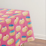 Yummy Sufganiyot Jelly Donuts Hanukkah Pattern Tablecloth<br><div class="desc">Yummy Sufganiyot Jelly Donuts Hanukkah Pattern. Sufganiyah Chanukah,  assorted jelly donoughts.</div>