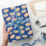 Yummy Sufganiyot Jelly Donuts Hanukkah Pattern Wrapping Paper<br><div class="desc">Yummy Sufganiyot Jelly Donuts Hanukkah Pattern. Sufganiyah Chanukah,  assorted jelly donoughts.</div>