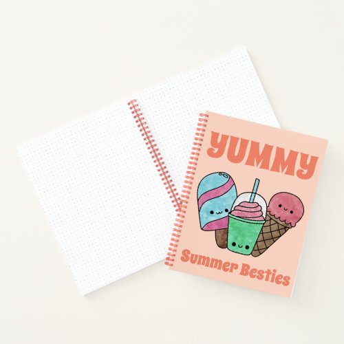 Yummy Summer Besties Spiral Notebook