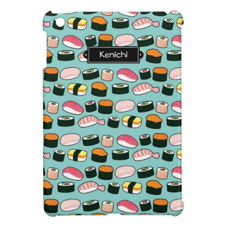 Yummy Sushi Fun Illustrated Pattern Cover For The Ipad Mini