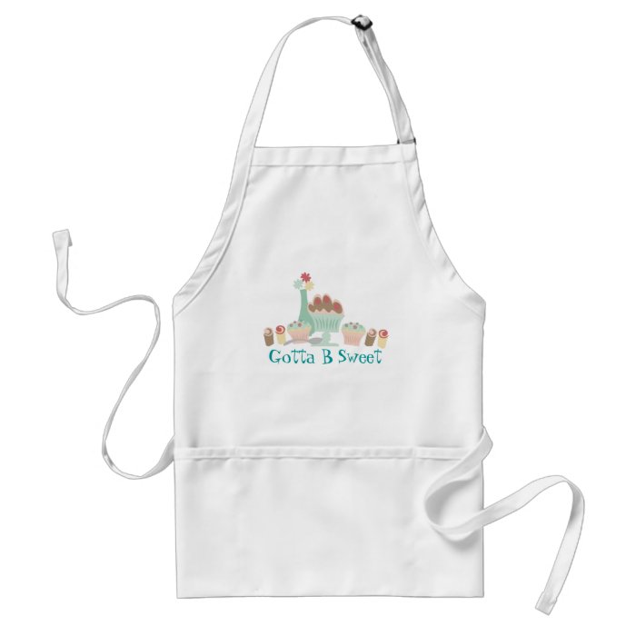 Yummy sweet desserts baker pastry chef apron