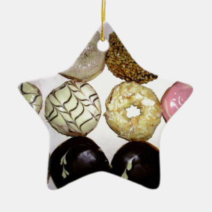 YUMMY SWEET DONUTS CERAMIC ORNAMENT