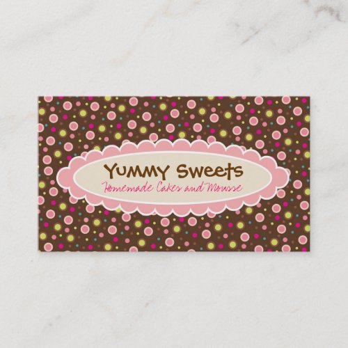 Yummy Sweets Business Cards