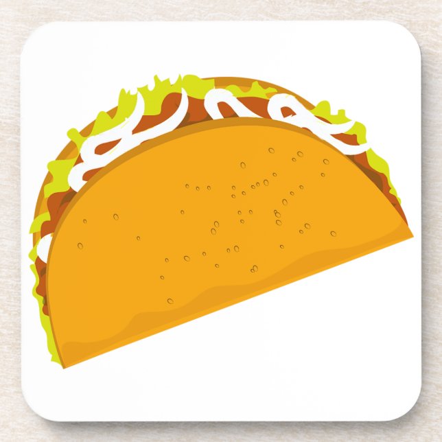 Yummy Taco Beverage Coaster (Front)