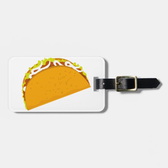 taco luggage tag