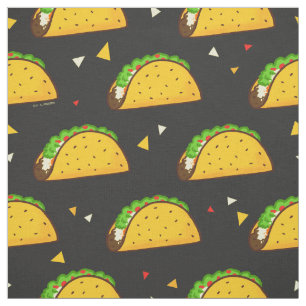 Yummy Taco Pattern Fabric