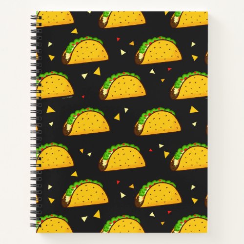 Yummy Taco Pattern Notebook