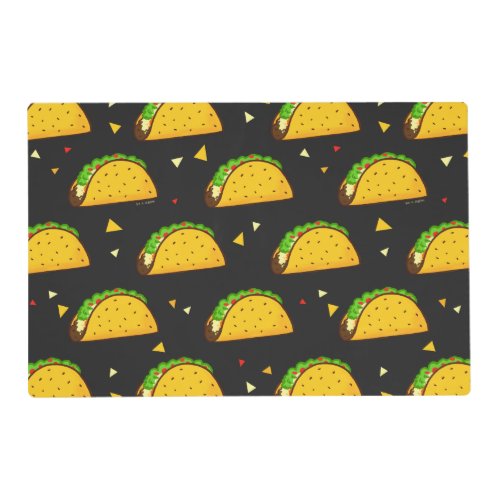 Yummy Taco Pattern Placemat