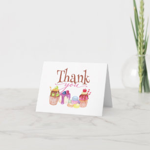 Yummy Thank You Card with Treats