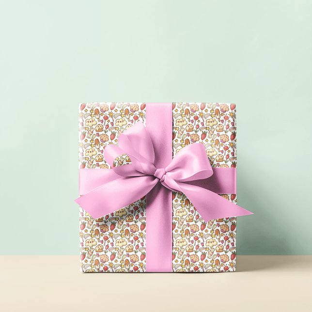 Yummy Treats and Rainbows Pattern Wrapping Paper (Creator Uploaded)