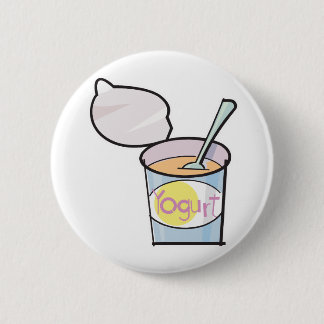 yummy yogurt pinback button
