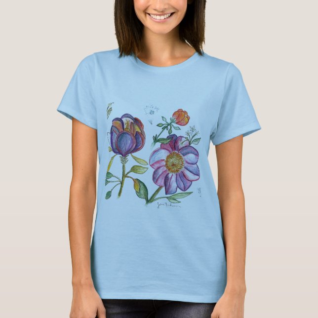 Yummyl  flowers T-Shirt (Front)