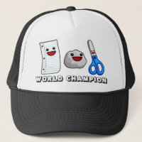 Yummy's Paper Rock Scissors World Champion Hat!!!
