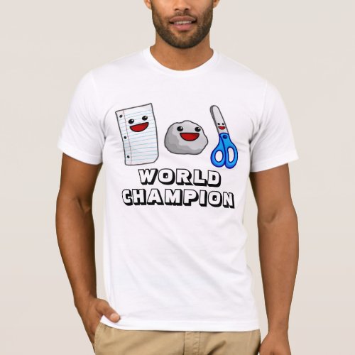 Yummys Paper Rock Scissors World Champion T_Shirt