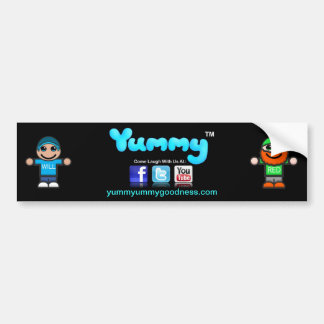 Yummyummygoodness.com bumper sticker "Yummy" tm