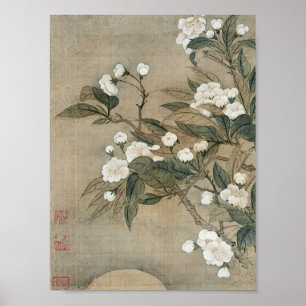 Yun Shouping - Pear Blossom And Moon Poster