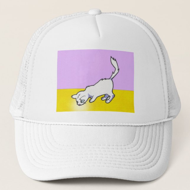 Yuna Anime Art Gallery Character Trucker Hat (Front)