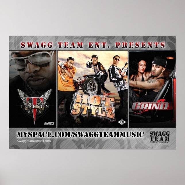 Yung Joc Swagg Team Flyer Back Poster (Front)