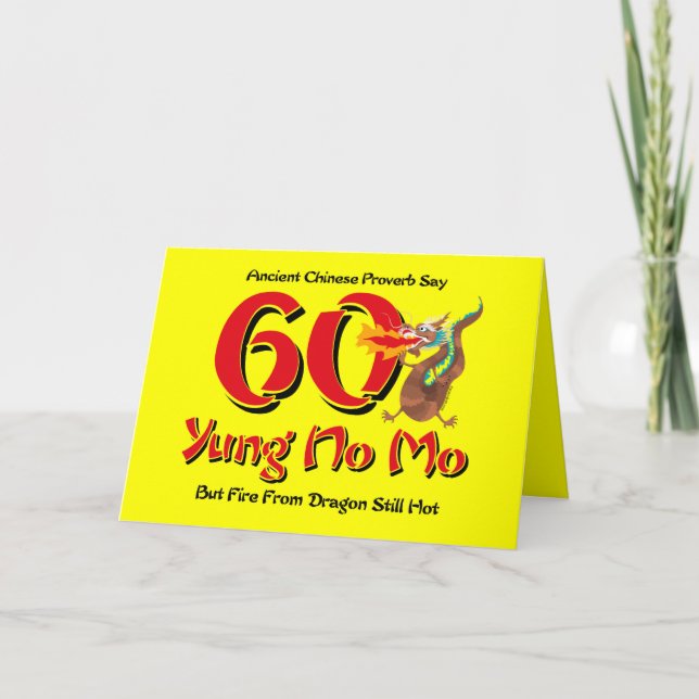 Yung No Mo 60th Birthday Card (Front)