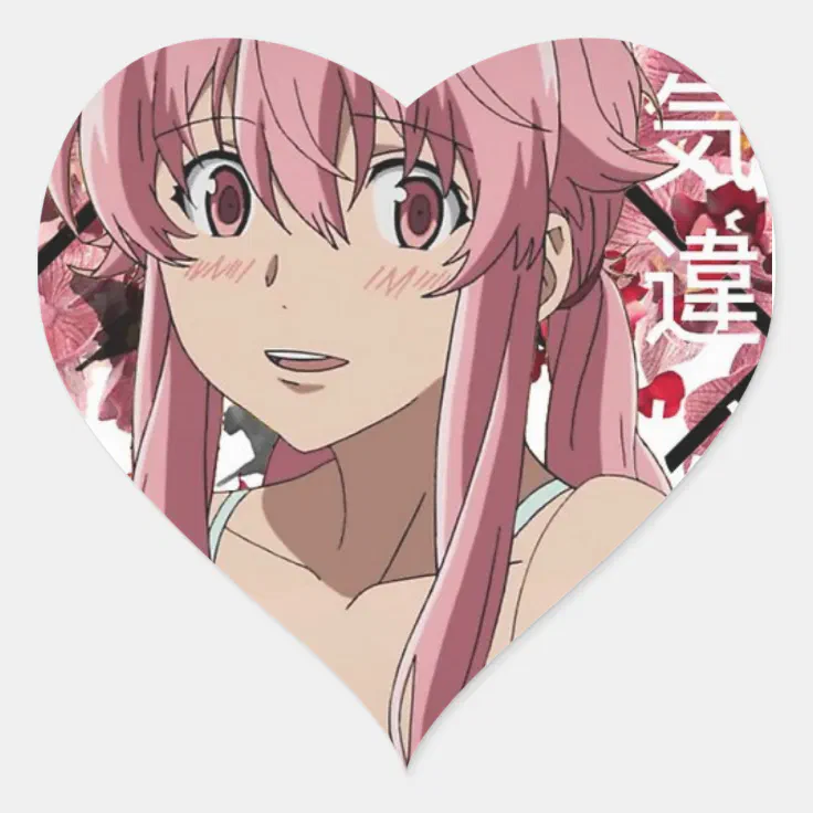 Yuno Gasai Sticker For Laptops and Notebooks Anime | Zazzle