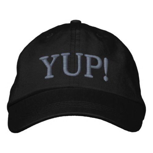 YUP Funny Optimist Embroidered Hat