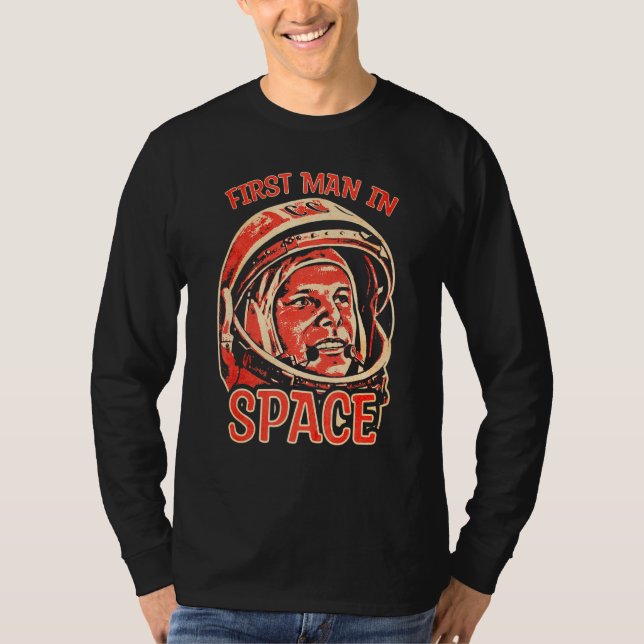Yuri Gagarin Cosmonaut Astronaut First Space Sovie T-Shirt (Front)