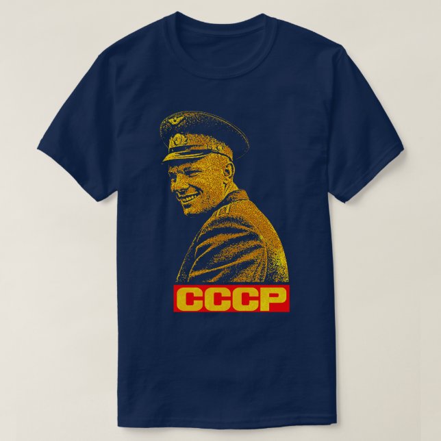 Yuri Gagarin First in Space 3 T-Shirt (Design Front)
