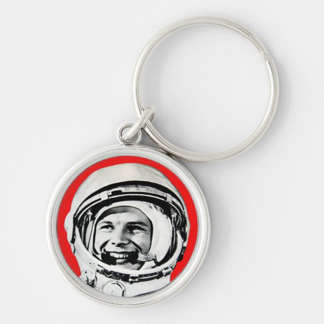 Yuri Gagarin - Soviet Hero & Cosmonaut Keychain (Front)
