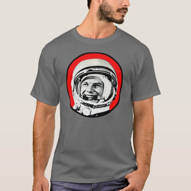 Yuri Gagarin - Soviet Hero & Cosmonaut T-Shirt (Front)