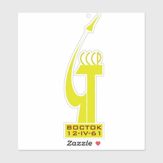 YURI GAGARIN VOSTOK 1 STICKER (Sheet)
