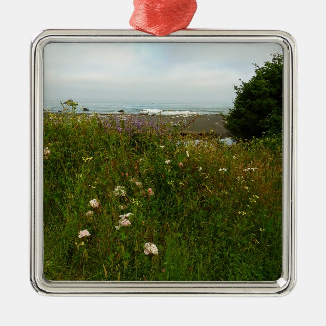 Yurok Loop Trail at Redwood National Park Metal Ornament (Front)