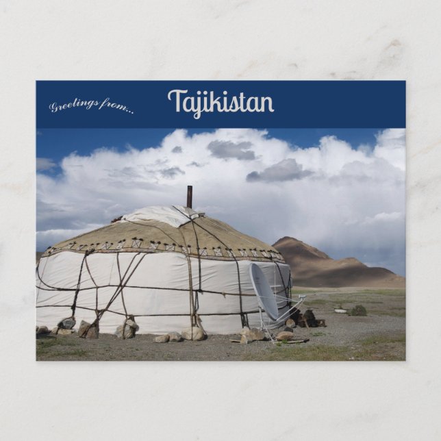 Yurt in Murghab Tajikistan Postcard (Front)