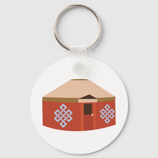 Yurt Keychain (Front)