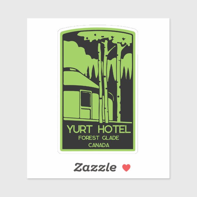 Yurt Living And Vacation Promotion Sticker (Sheet)