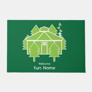 Yurt Living And Vacations Coffee Mug Doormat