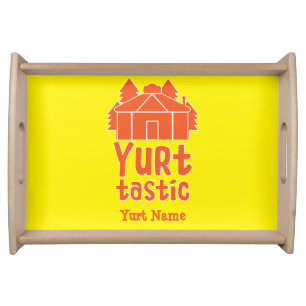 Yurt Living And Vacations Coffee Mug Serving Tray