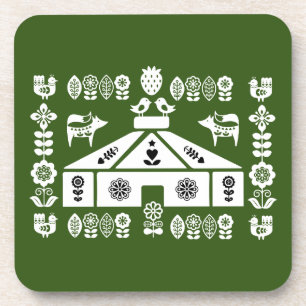 Yurt Living In Nature Beverage Coaster