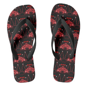 Yurt Living In Nature Flip Flops