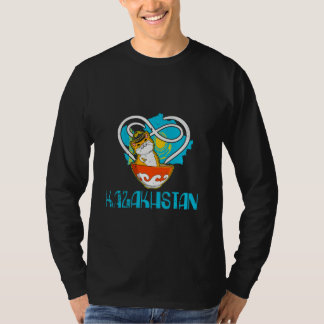 Yurta Republic of Kazakhstan Qazaqstan Kazakh flag T-Shirt