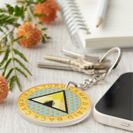 Yuru Camp Badge - Laid Back Camping Logo Keychain