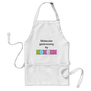 Yushin periodic table name apron