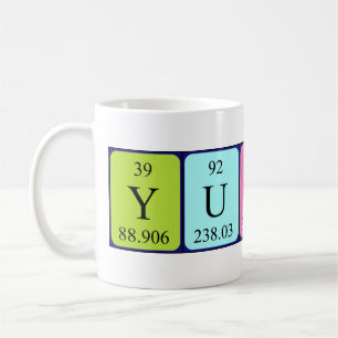Yushin periodic table name mug