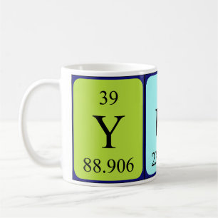 Yuta periodic table name mug