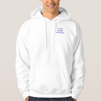 Yutori Finnish Lapphunds-SCREENED image on BACK Hoodie