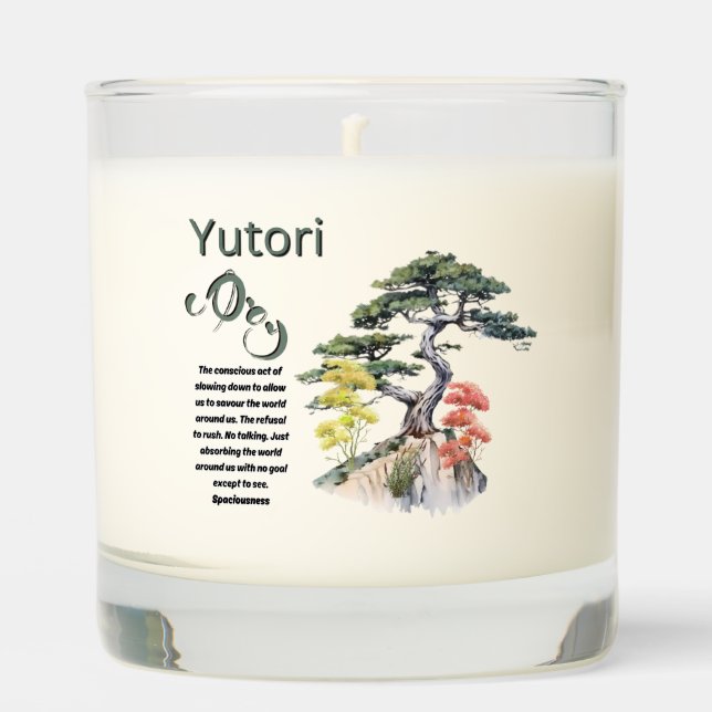 Yutori Japanese Candle (Front)